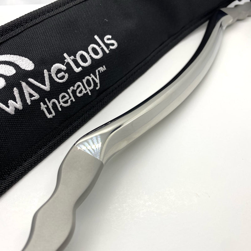 [Australia] - Wavetools Therapy Recover Muscle Scraper and Massage Handle Bar for Legs and Back, Dual Finish: Polish and Matte Dual Matte and Polish 