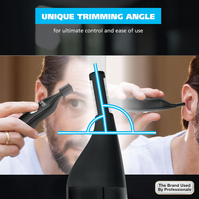 [Australia] - Wahl Pro Series® Rechargeable Eyebrow, Ear & Nose Hair Trimmer for Men – Painless DualTech® Eyebrow Trimmer & Facial Hair Removal Device – Model 3025656 
