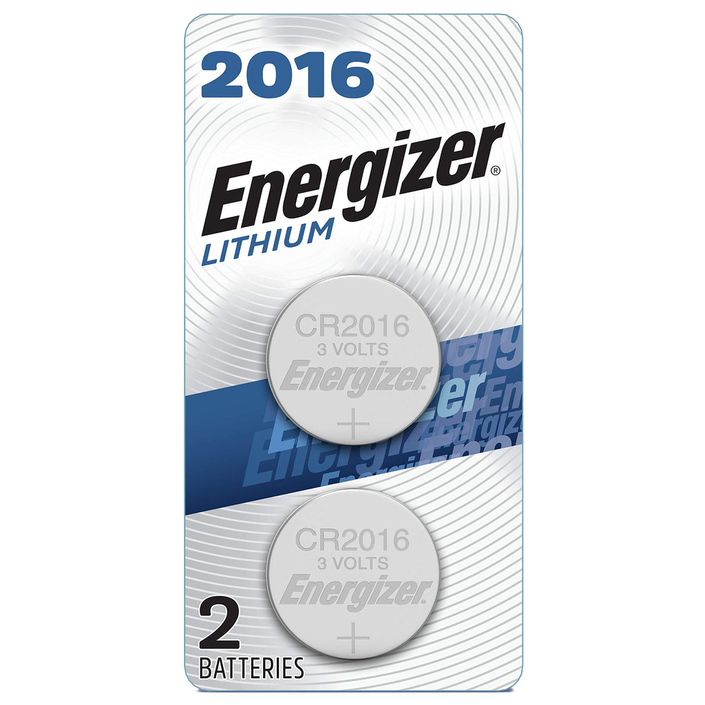 Energizer 2016 Batteries, 3 Volt Battery Lithium Coin, 2 Count 2 Count (Pack of 1)