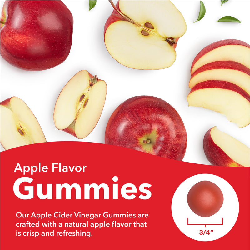 Sundance Apple Cider Vinegar Gummies for Adults | 50 Count | Apple Flavor | Vegan, Non-GMO, and Gluten Free Supplement