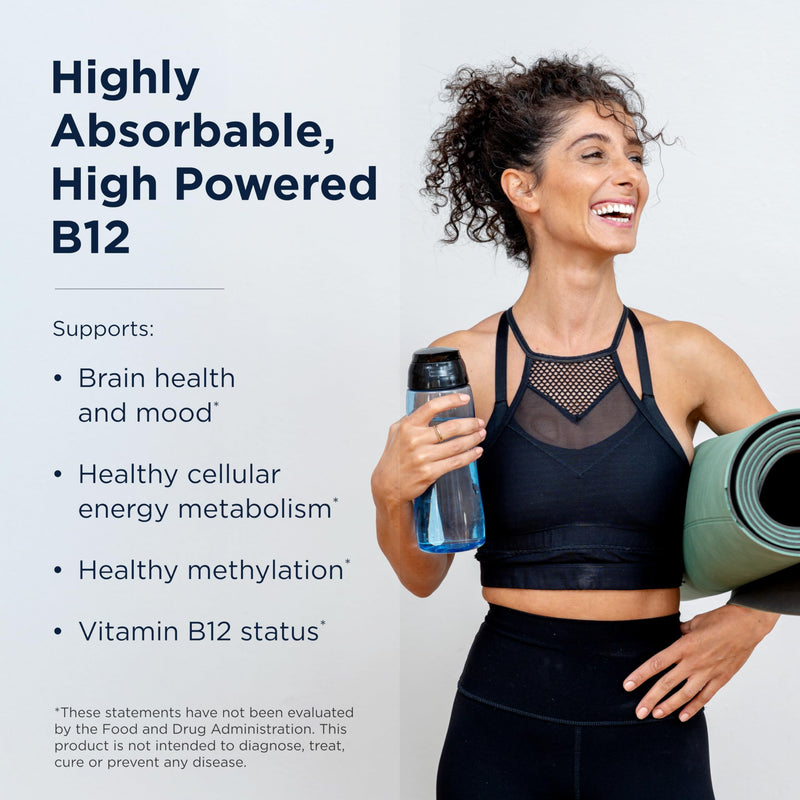 Designs for Health Vitamin B12 Lozenges - B12 Vitamins 5000 mcg Methylcobalamin - Vitamin B12 Supplements - Vegan + Non GMO, Natural Berry Flavor (60 Quick Dissolve Lozenges) Standard Packaging