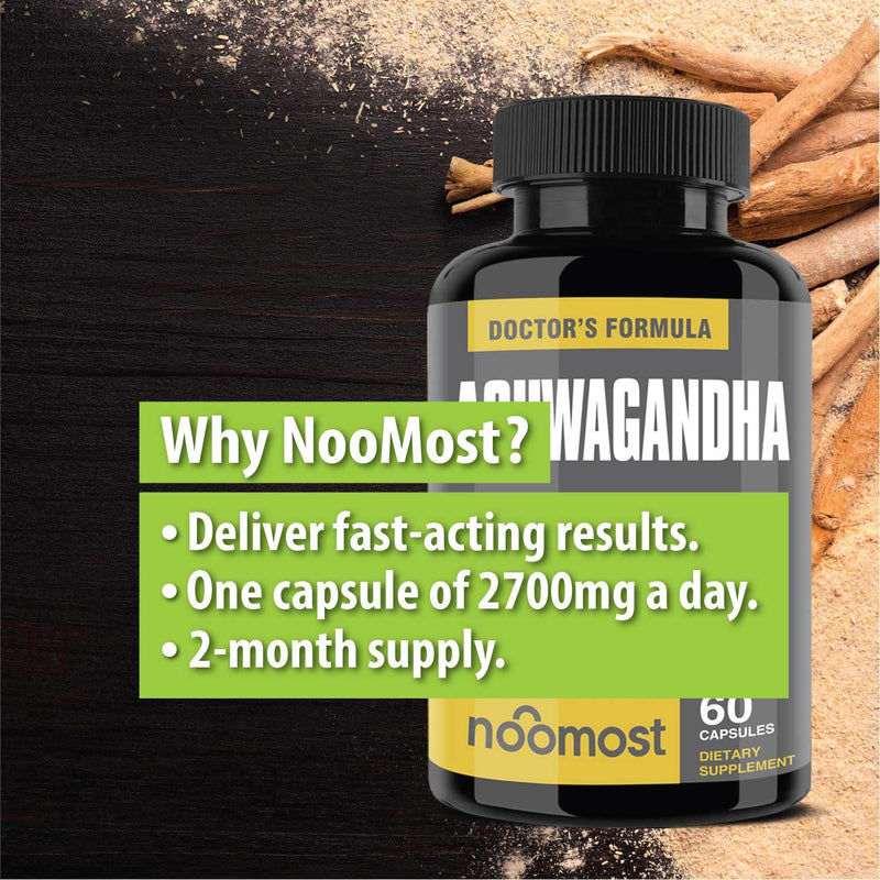 [Australia] - Organic Ashwagandha Capsules 2700mg w/Black Pepper Extract 20mg as Vegan Ashwagandha Supplements for Anti Stress Relief, Natural Mood Support, Energy & Focus, 2 Months Box 