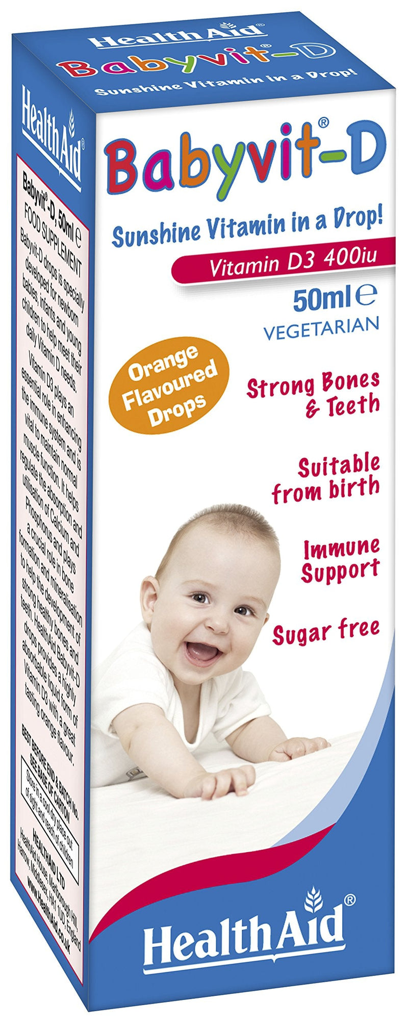 HealthAid 50ml Babyvit-D Drops