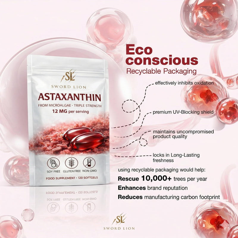 Premium Astaxanthin 12mg GMP Certified EU Sourced, Made in UK - 120 High Strength Softgels, Gluten-Free Non-GMO for Eye, Skin & Brain Health