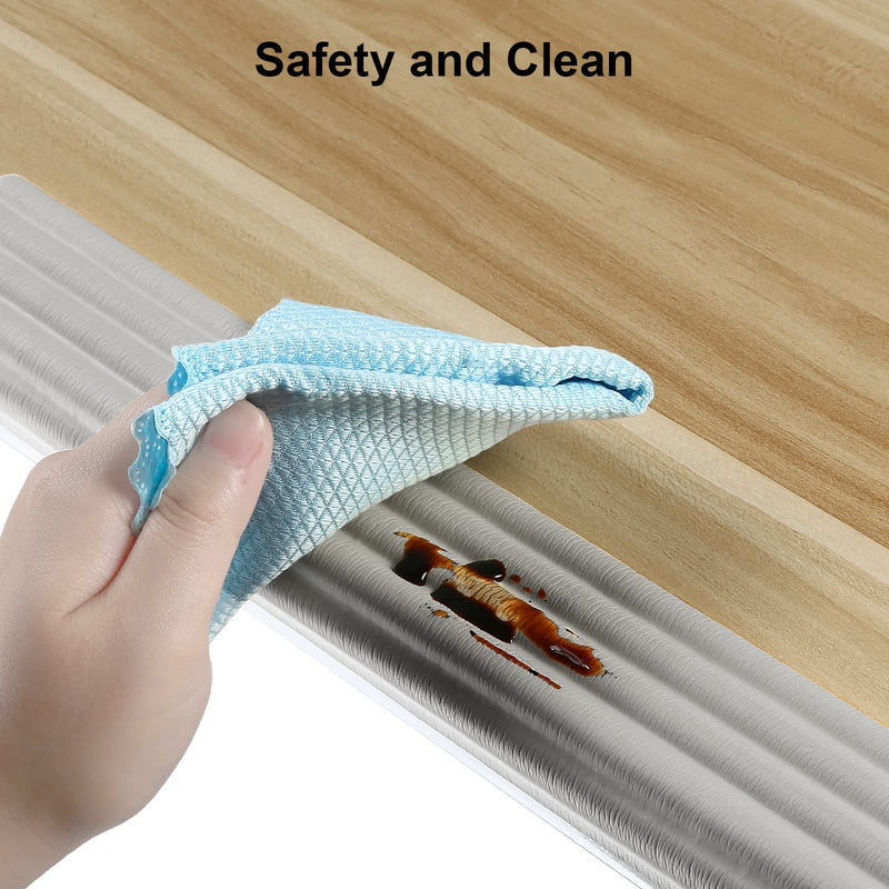 [Australia] - Upgrade Baby Proofing Edge Corner Protector, 16.4ft Edge Guards Padding with 3M Adhesive, Extra-Wide Soft Rubber Foam padding, Furniture,Sharp Edge Safety Corner Edge Bumper Guard-Gray Gray 