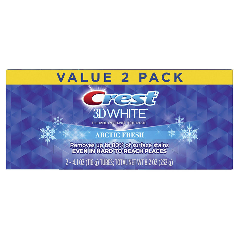 Crest 3d White Fluoride Anticavity Toothpaste Arctic Fresh Value Ea , 4.1 Ounce (2-Pack) 4.1 Ounce (Pack of 2)