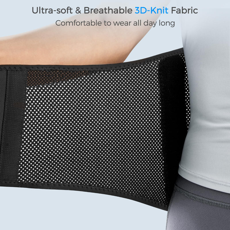 [Australia] - FREETOO Back Brace for Lower Back Pain Relief with Pulley System,Lumbar Support Belt for Men & Women with Lumbar Pad, Ergonomic Design and Soft Breathable 3D Knit Material,for Herniated Disc,Sciatica High Support Medium (Waist: 33.4ÔΩû40.5 Inch) 