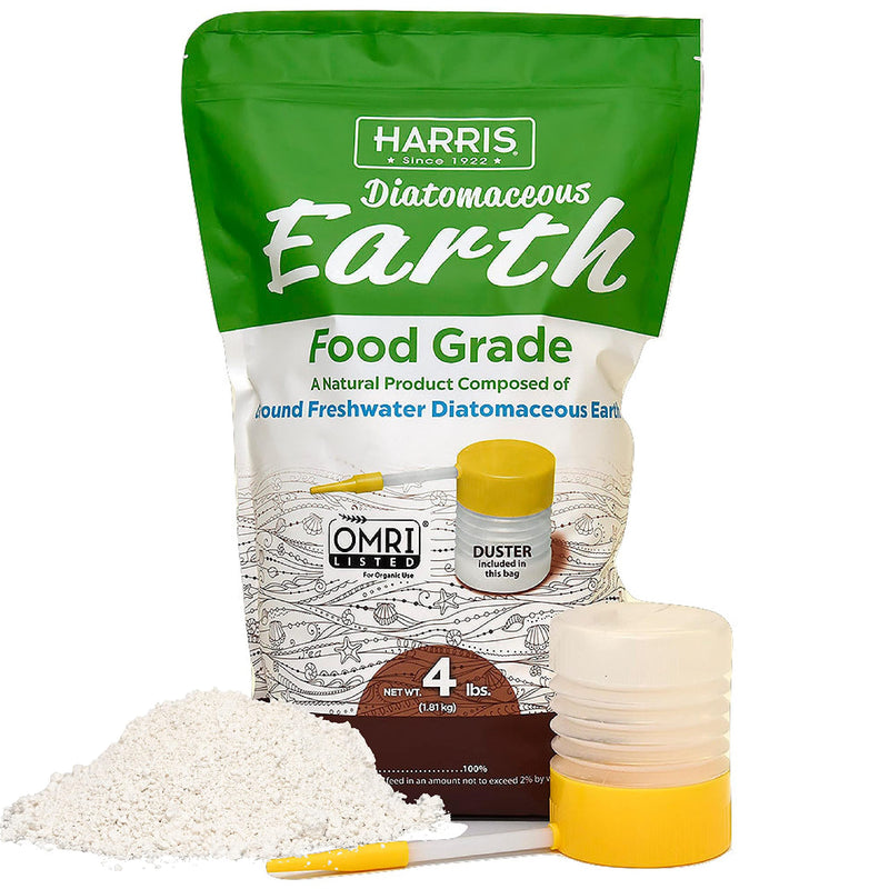 Harris Diatomaceous Earth Food Grade, 4lb with Powder Duster and Zep Professional Sprayer Bottle 32oz Diatomaceous Earth+ Bottle 32 oz - PawsPlanet Australia