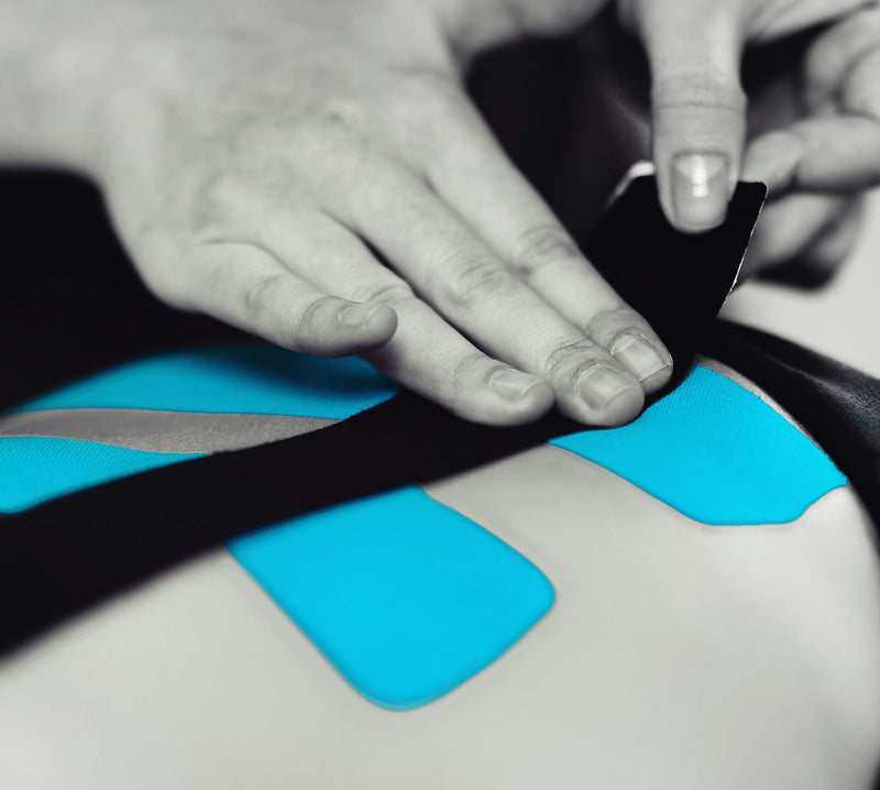 Kinesiology Tape Extra Wide 4" x 16.4' Roll - Supports Athletic Performance for Large Muscle Groups, Easy to Apply, Stays in Place for Days, Latex-Free, Waterproof Beige