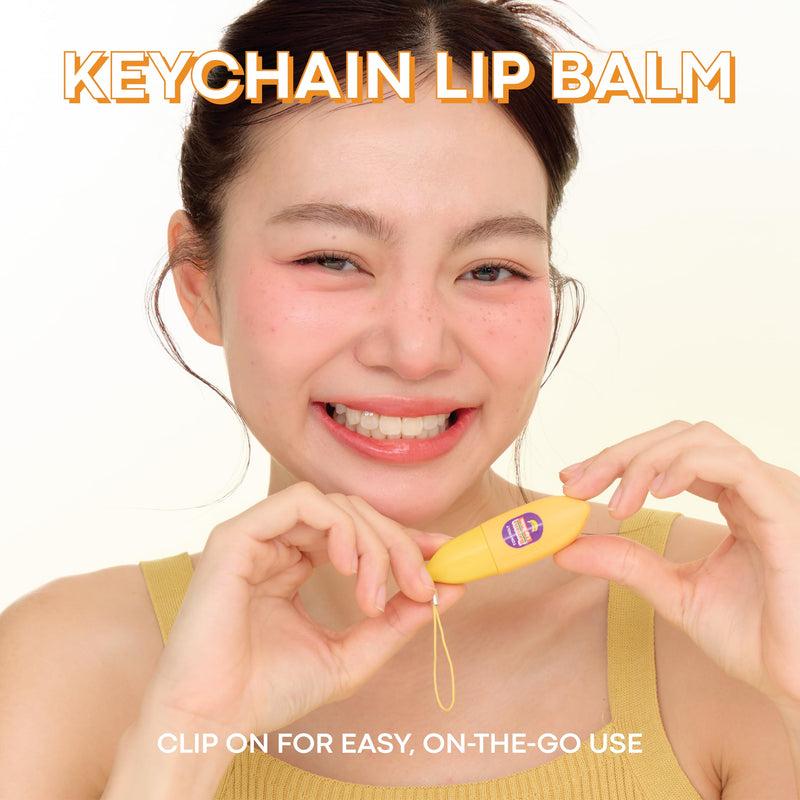 TONYMOLY Mini Fruit Lip Balm Set with Sheer Tint, Shea Butter and Vitamin E Banana