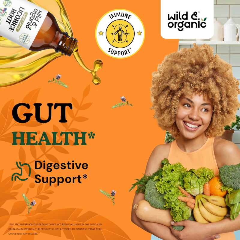 [Australia] - Licorice Root Liquid Extract - Organic Licorice Root Supplement for Respiratory Health & Digestion Support - Glycyrrhiza Glabra Tincture - Vegan, Alcohol Free Drops - 4 fl oz 
