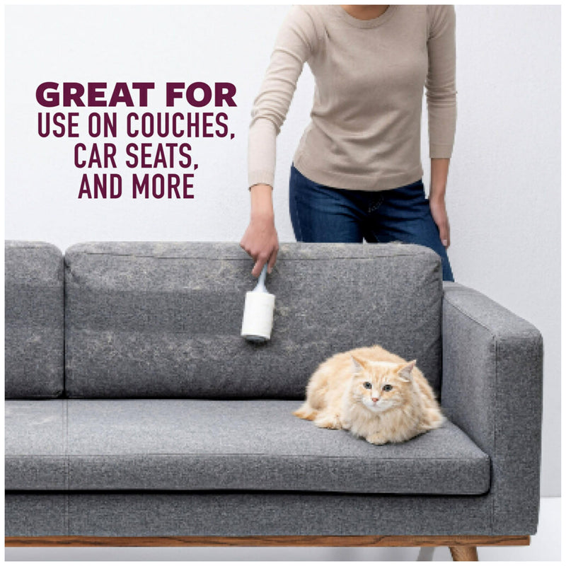 [Australia] - Scotch-Brite Pet Extra Sticky Lint Roller for Pet Hair, Furniture, and Clothes, 6 Roller Refills, 420 Sheets, 839RFS-70, White 6 Refills, 420 Sheets 