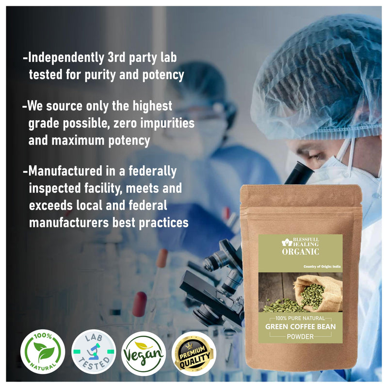 [Australia] - Organic Green Coffee Bean Powder 100% Pure Natural 100 Gram / 3.52 oz 3.53 Ounce (Pack of 1) 