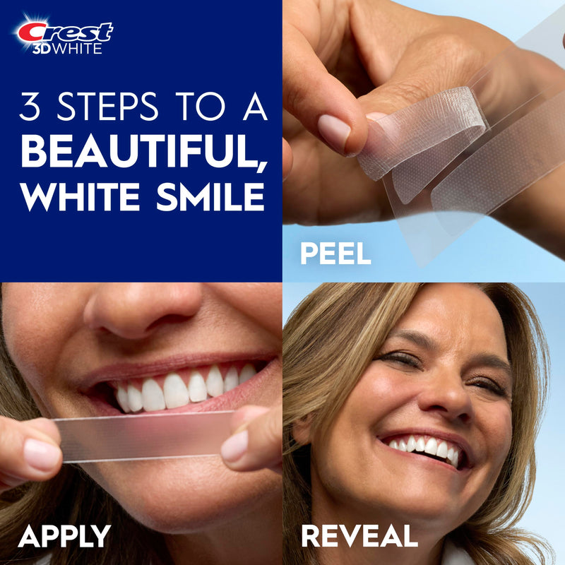 Crest 3D Whitestrips Age Renewal, 3D White, Teeth Whitening Strip Kit, 48 Strips (24 Count Pack), Crest Teeth Whitening Strips, Teeth Whitening Kit 24 Count (Pack of 1)