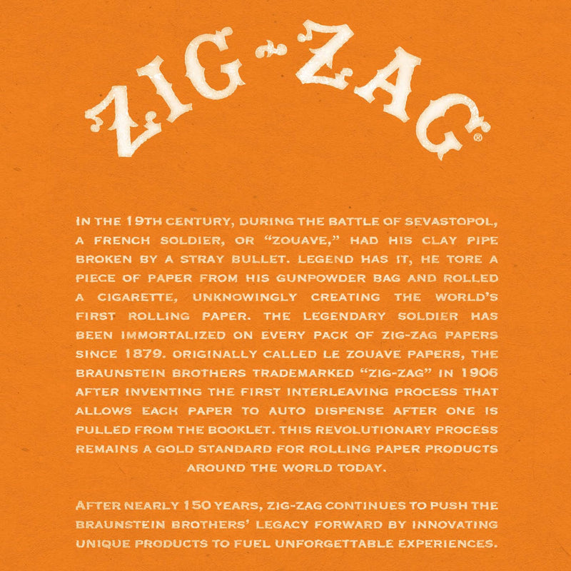 [Australia] - ZIG-ZAG Rolling Papers French Orange 1 1/4 (6 Booklets) 6 Pack 