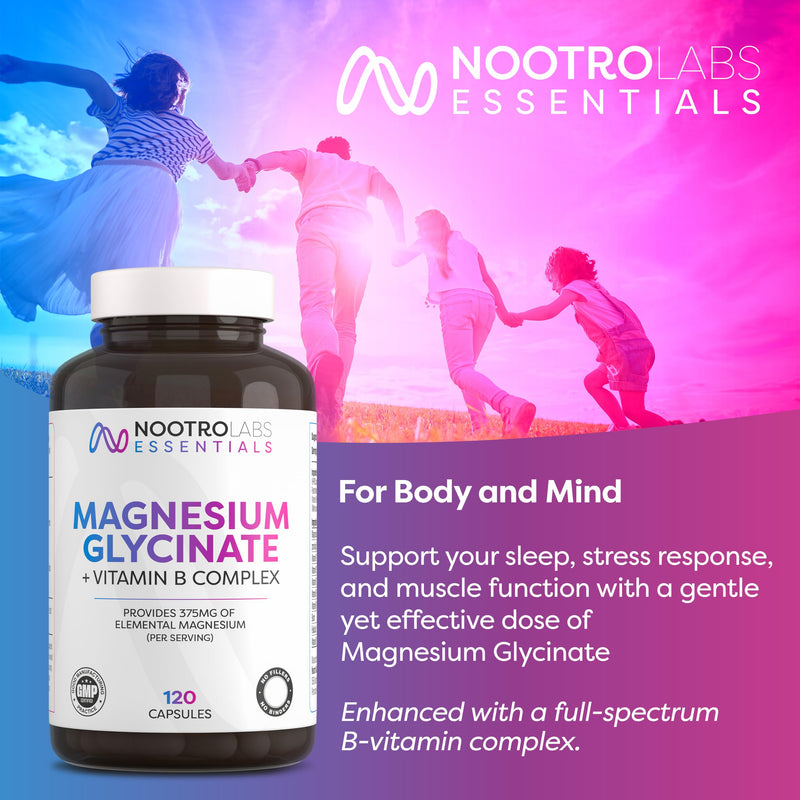 Nootro Labs Magnesium Citrate Supplement, High Strength 510mg Elemental Magnesium, Bioavailable Form to Support Energy, Muscles, Nervous System & Wellbeing, Vegan (60 Servings, 2 Month Supply)