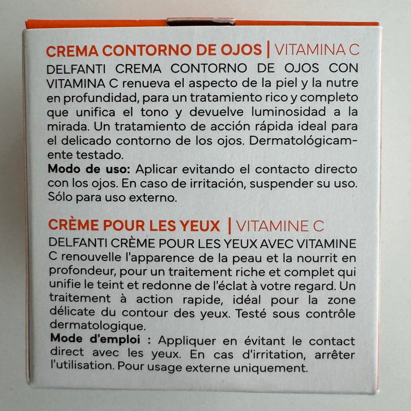 Delfanti-Milano • VITAMIN C EYE CREAM • Fast Result • Vegan • Made in Italy
