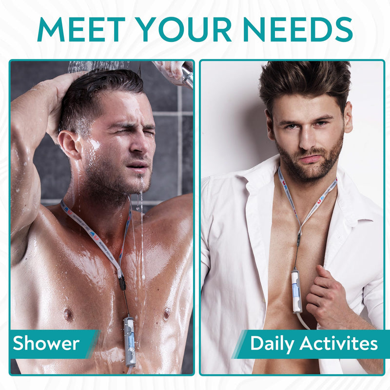 [Australia] - Patented Peritoneal Dialysis Transfer Set Holder for Baxter, PD Catheter Holder Belt Accessories Gray 