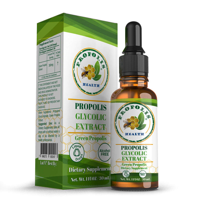 [Australia] - Green Propolis Liquid Extract - Brazilian Bee Propolis, Alcohol-Free - 30-Day Immune Support Supplement - Natural Immunity Shots 1 