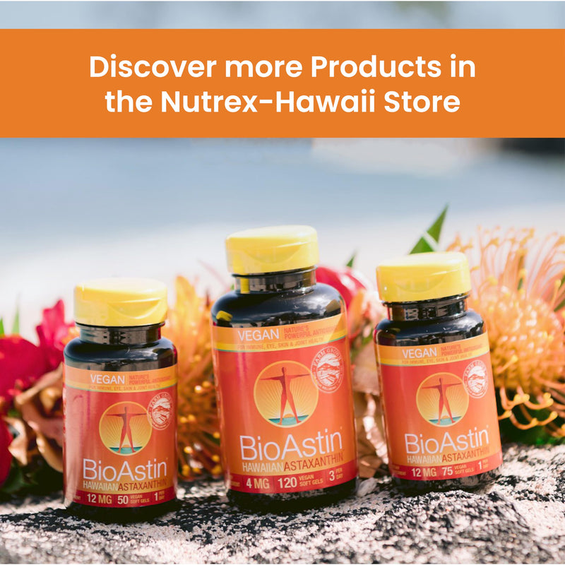 Nutrex Hawaii BioAstin Astaxanthin 4 mg Softgels – Natural Astaxanthin Formula with Vitamin E, 120 softgels, one Capsule Every Day