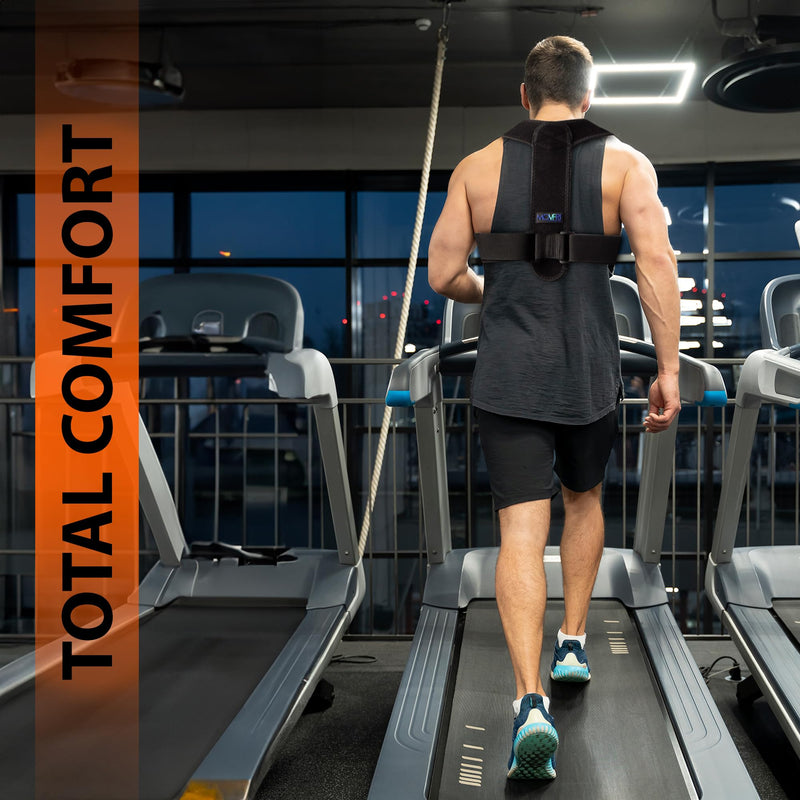 Posture Corrector for Men and Women – Adjustable Back Brace for Upper and Lower Back Support – Neck, Shoulder, Clavicle Pain Relief – Comfortable, Breathable Posture Brace