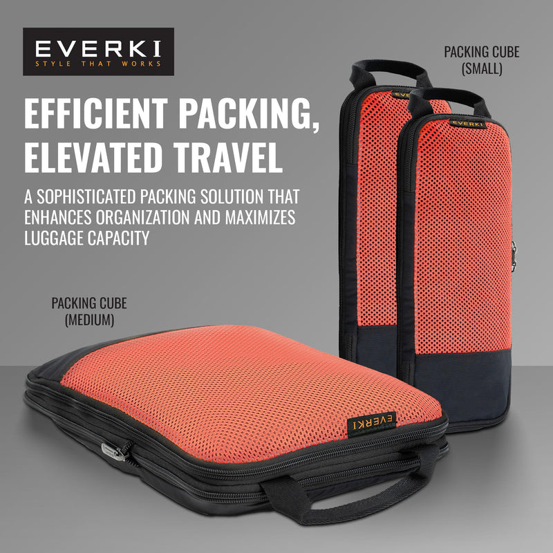 EVERKI Compression Mesh Panel Packing Cubes Lightweight, Small - 4.6 L | Durable Compression Travel Organizer, Fits Luggage, Backpacks & Suitcases, Premium Lightweight Compressible Design, Small