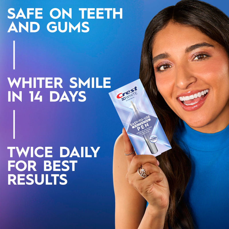 Crest 3DWhite Easy-to-Use Whitening Pen, 1 Teeth WHITENING Pen 0.13 Fl Oz (Pack of 1)