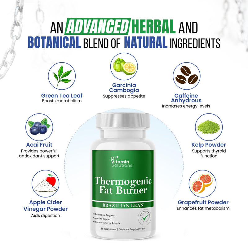 Dr. Vitamin Testo Boost Supplement for Men & Thermogenic Fat Burner