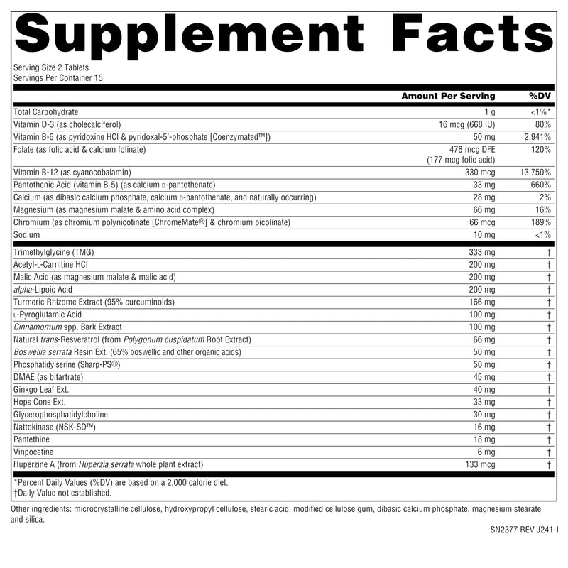 Source Naturals Ageless Mind, for Memory & Cognitive Function* - 30 Tablets