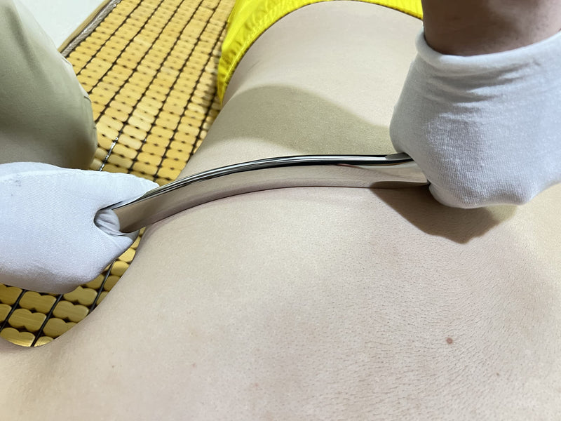 [Australia] - Gua sha Tool gua sha Stainless Steel -Set 2 pcs iastm Tool Gussha Massage Tool Muscle Scraping Tool for Soft Tissue Therapy and Reduce Arms,Back, Legs, Neck Muscle Pain(L)… 