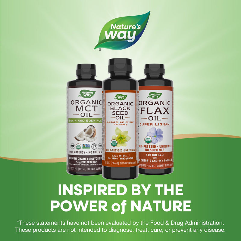 [Australia] - Nature's Way Organic Black Seed Oil, Supports Antioxidants Pathways*, Cold-Pressed, Vegan, Gluten Free, 8 oz 