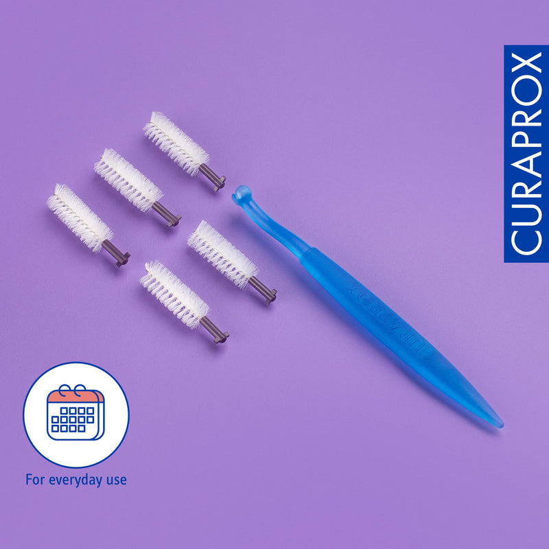 [Australia] - Curaprox interdental brushes CPS 18 ortho, refill, 5 pieces, purple, 2 mm diameter, 8 mm effectiveness, refill pack without holder, 5 pieces (pack of 1) 