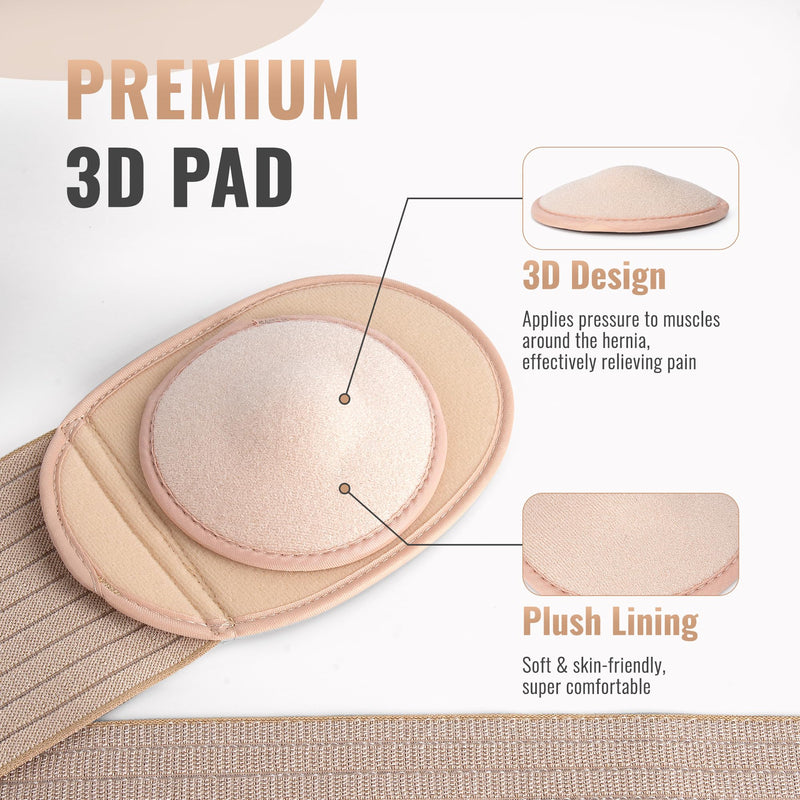 [Australia] - Umbilical Hernia Belt | Abdominal Hernia Belt for Men & Women | Belly Button Umbilical Hernia Binder w/ 1 Hernia Compression Pads | Ventral, Epigastric & Post Surgery Support Belts Medium 