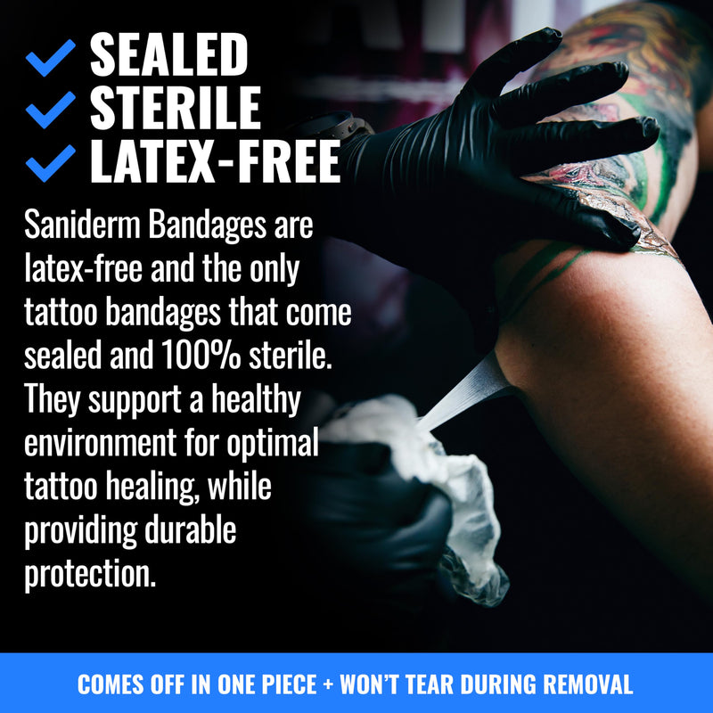 [Australia] - Saniderm Flex Tattoo Aftercare Bandage (New) (3 Sheets, 6 in x 8 in) ‚Äì Convenient, Faster Tattoo Healing and Protection ‚Äì Sterile, Waterproof, Ultra Flexible, Tatoo Aftercare Wrap ‚Äì Matte Finish 6" x 8" (3 Sheets) 