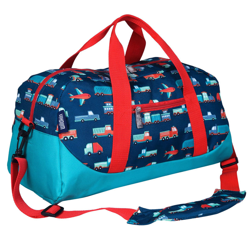 Wildkin Overnighter Duffel Bag and Go Fish! Card Game Bundle: Dive into Fun - Playful Adventures Packed and Ready to Go (Transportation)