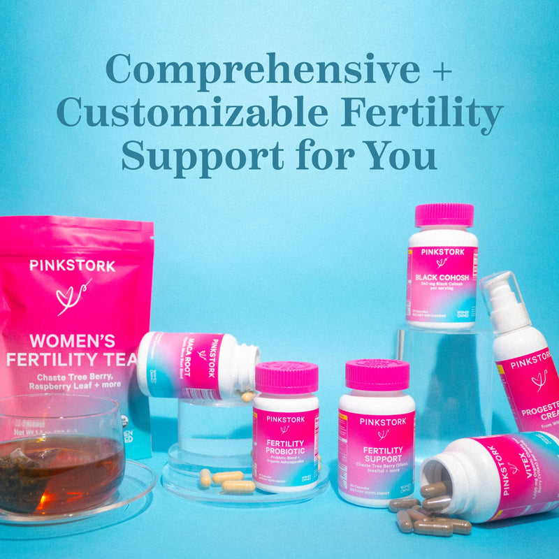 [Australia] - Pink Stork Organic Fertility Tea - Supports Conception for Her & Hormone Balance with Chaste Tree Berry (Vitex), Mint, and Red Raspberry Leaf - Hot or Iced - Caffeine Free - Sweet Mint, 15 Sachets 