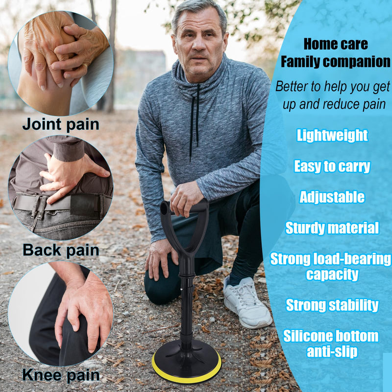 [Australia] - Adjustable Standing Assist Tool with Large Base, Portable Mobility Assistance Devices Lift & Stand Supports Equipment for Senior Daily Living to Help Elderly Get Up from Floor Ground 