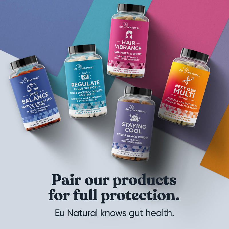 [Australia] - Balance PMS Vitamins for Women - Hormone Balance for Women, Menstrual & PMS Relief - Bloating, Cramping, Mood Swings, Restlessness, Clear Skin - Primrose Oil, Black Seed Oil & DIM - 60 Liquid Softgels 