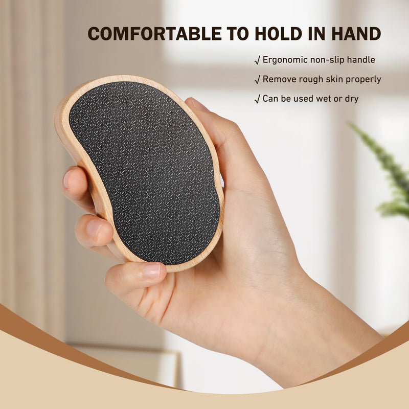 [Australia] - FVION Nano Glass Callus Remover, Callus Removal Foot, Callus Removal Wet & Dry, Professional Callus File Foot Care, Highly Effective Callus Rasp Velvety Soft Feet Yellow 