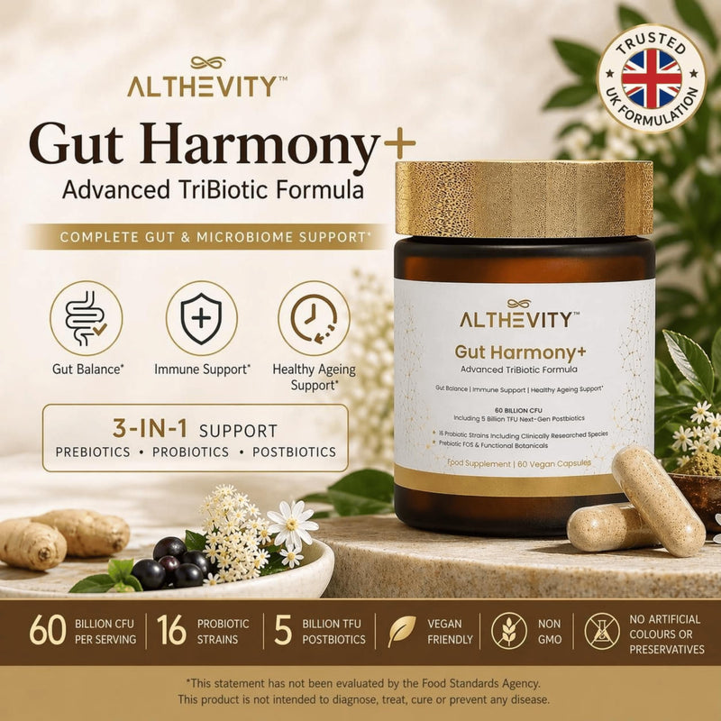 Gut Harmony+ Probiotics for Women & Men with Prebiotics & Postbiotics for Gut Health - 60 Billion CFU, Advanced TriBiotic Formula with Microencapsulation Technology - One Capsule daily - 60 Day Supply