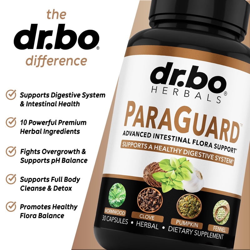 [Australia] - ParaGuard Cleanse Detox Pills - Intestinal Guard Formula Supplement with Black Walnut Wormwood Clove & Oregano Pills - Adults Natural Herbal Intestine Body Gut Cleanser Adults Complete Kit 30 Capsules 