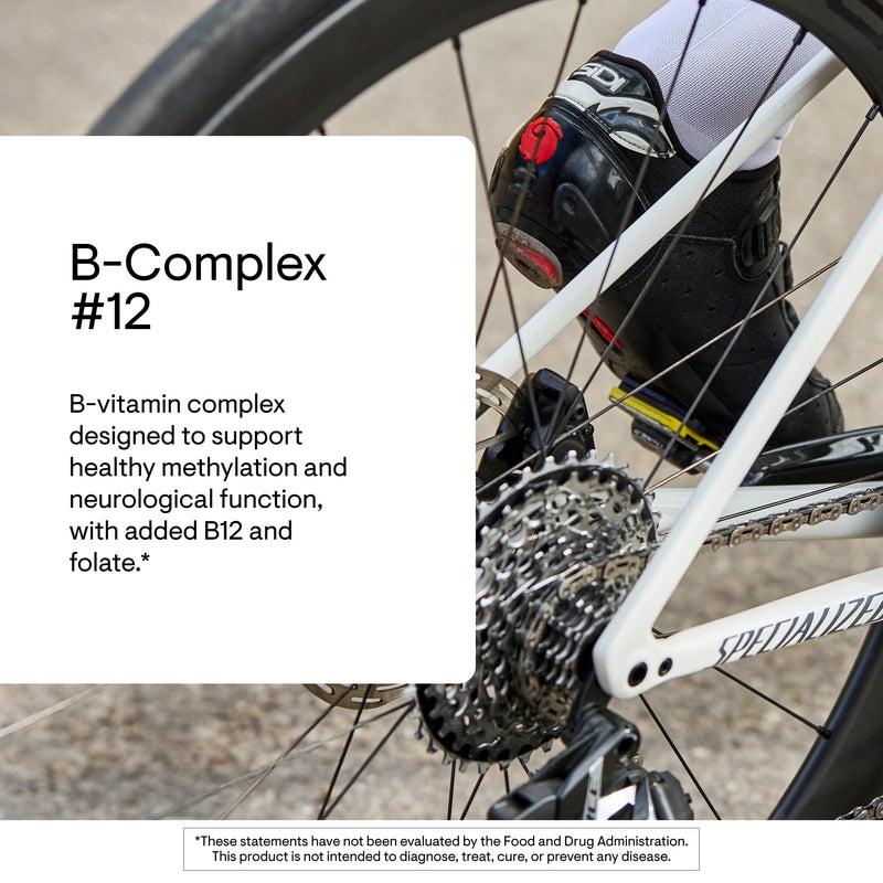 THORNE - B-Complex #12 - Vitamin B Complex with Choline Supplement - Supports Cellular Energy Production & a Healthy Nervous System* - Third-Party Certified - Gluten, Dairy & Soy-Free - 60 Capsules