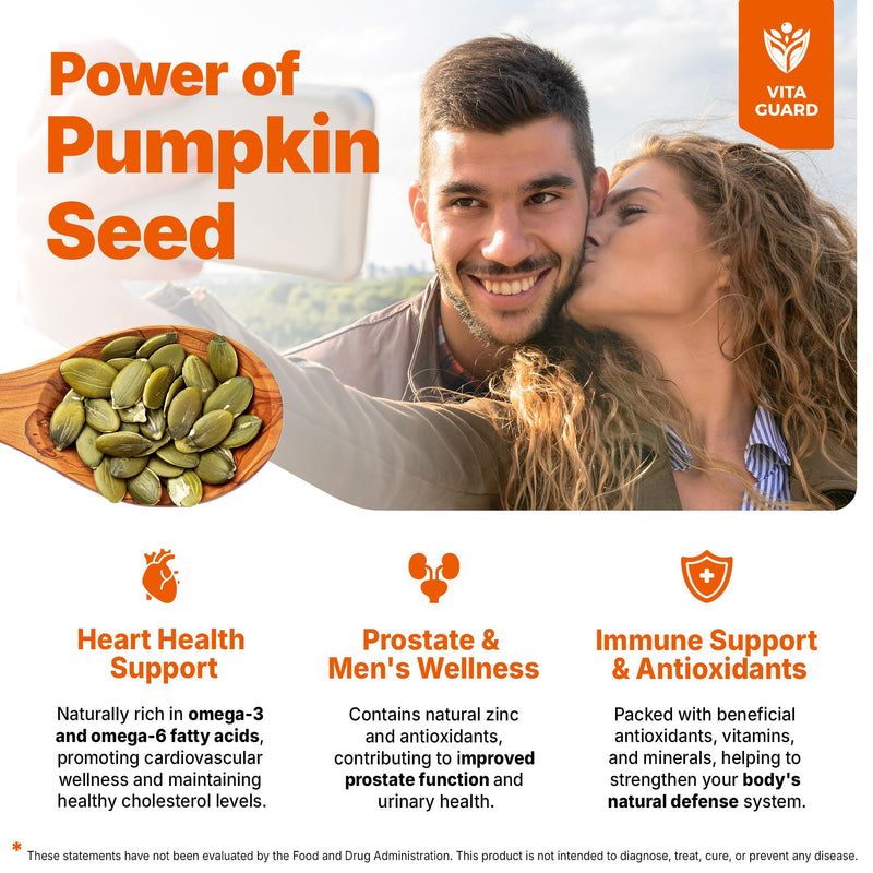 [Australia] - Cold Pressed Pumpkin Seed Oil Liquid Drops ‚Äì 2000mg per Serving | Vegan, Gluten-Free, Non-GMO | Hair, Skin & Prostate Support | Natural Pumpkin Flavor | 60ml Dietary Supplement 