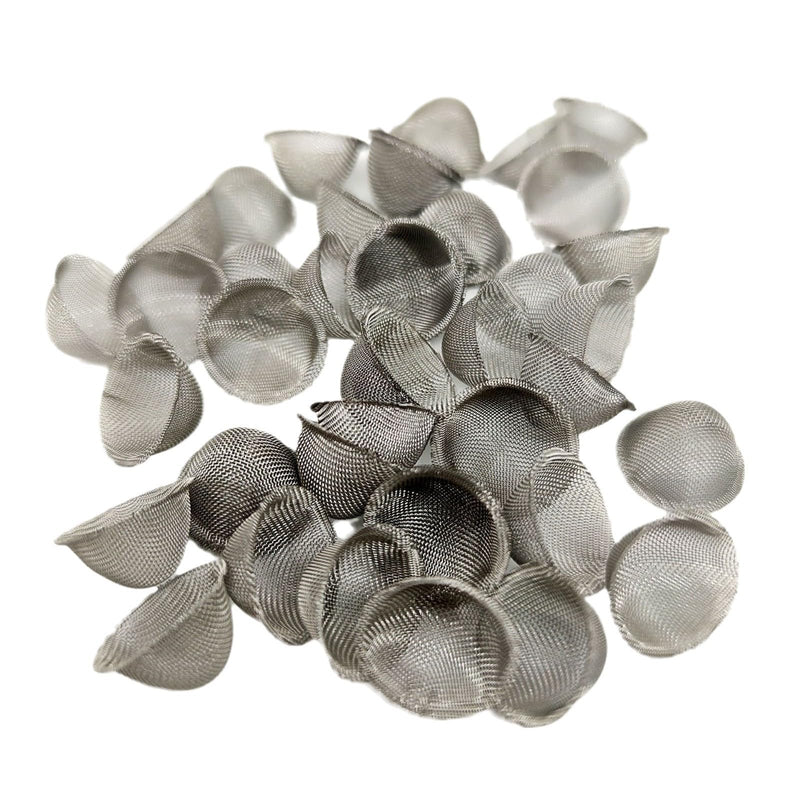 [Australia] - Pipe Screens 3/4 Inch 0.75 Inch 40 Pieces Adjustable Tapered Design Bowl Screens, 100% Stainless Steel Mesh 0.75 Inch 40PCS 