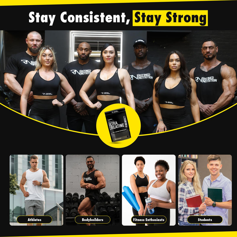 Refined Nutrition Men’s Strength & Performance Stack | TESTDRIVE Men’s Performance Formula + Ultra Creatine Monohydrate | Strength, Energy, Power & Recovery Support