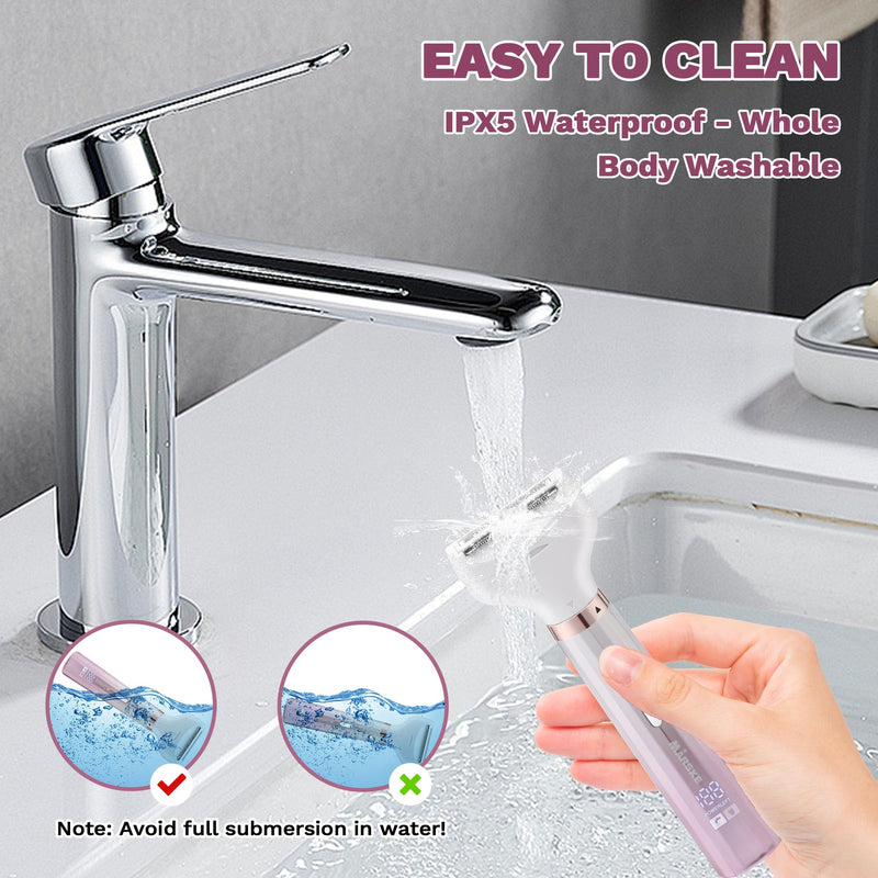 [Australia] - Electric Shavers Razors for Women, 5 in 1 Bikini Trimmer for Women, Wet/Dry Womens Electric Shaver Razor, Face Shaver for Face Nose Eyebrow Arms Armpit Legs Pubic Area, Facial Hair Removal 
