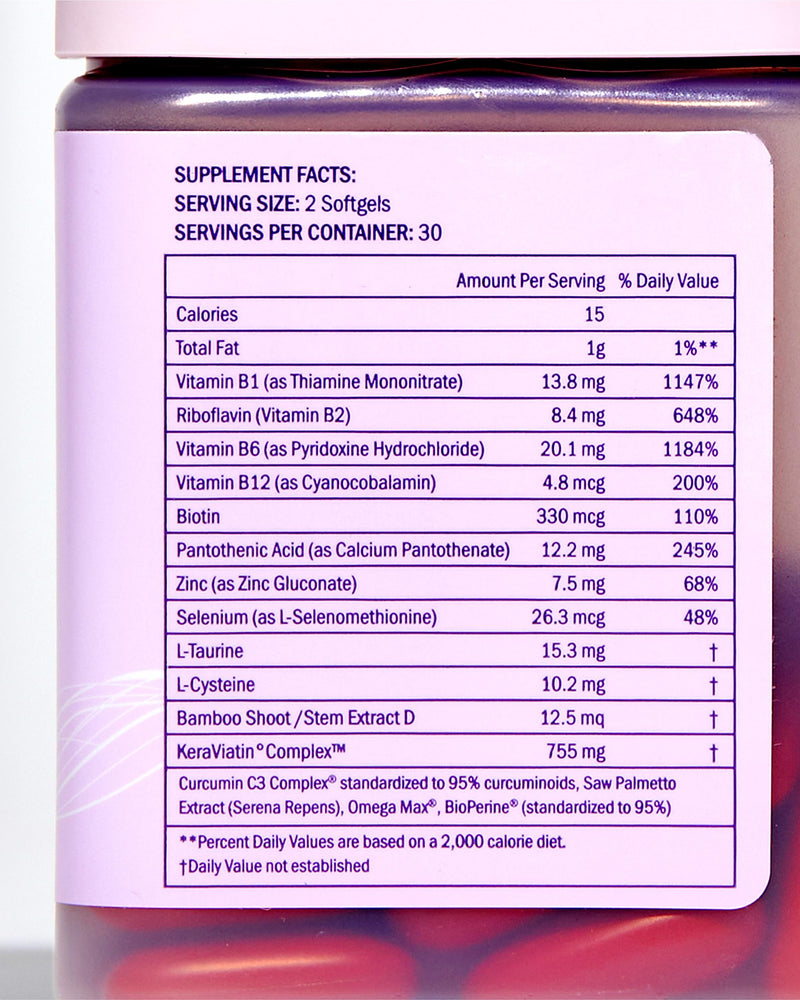 Keranique Hair & Scalp Supplements - Promote Strength and Growth Best for Thinning Nourish Your with Biotin, Vitamin B, More Vital Nutrients Keraviatin 1
