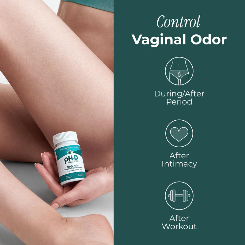 [Australia] - pH-D Feminine Health Support - Boric Acid Starter Bundle - pH-D Boric Acid Vaginal Suppositories 24 Count and 5 Vaginal Suppository Applicators 24ct W/ 5 Applicators 