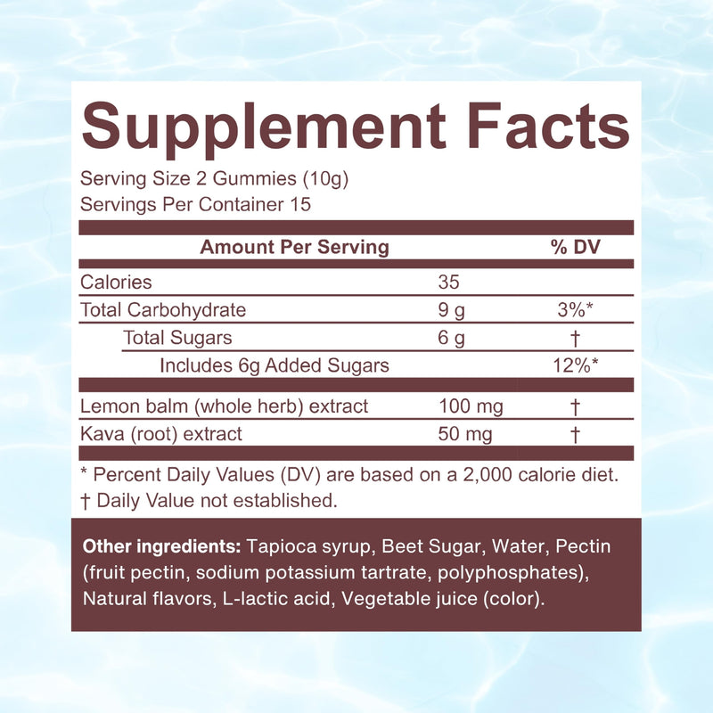 [Australia] - PROXY Fast-Acting Stress Relief Rescue Gummies | Natural Quick Calm with Kava Kava & Lemon Balm to Support Mental Relaxation, Cortisol Health | Non-Drowsy, Vegan, Natural Watermelon Flavor (30 Count) 