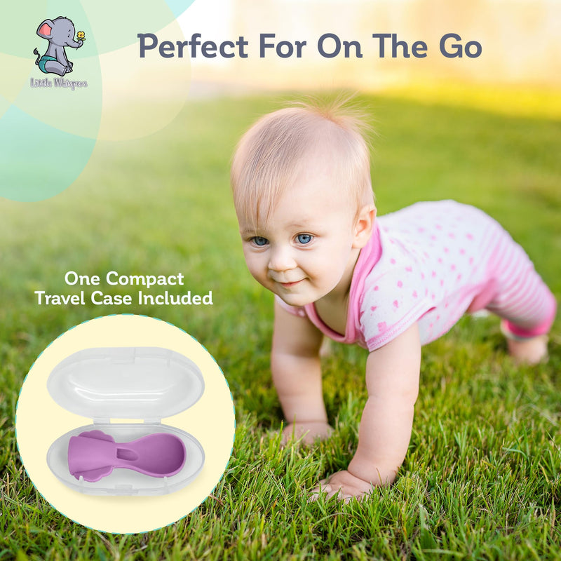 [Australia] - Little Whispers Baby Food Pouch Spoon Attachments - Stage 1, Small (Blossom) - 5 Pack Blossom 